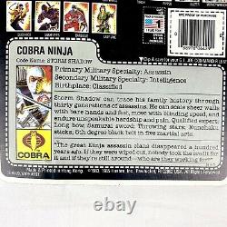 Nouvelle Figure Gi Joe 1985 Cobra Ninja Ombre De Tempête Nos Sur Carte Extrêmement Rare