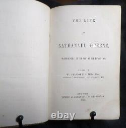 Original 1861 La Vie De Nathaniel Greene Première Édition De W Gilmore Simms Esq