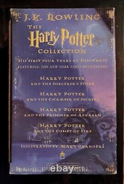 Original Première Édition Américaine Harry Potter First 4 Coffret De Couverture Rigide