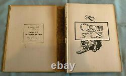 Ozma Of Oz Original 1907 L. Frank Baum Reilly & Britten Première Édition Rare