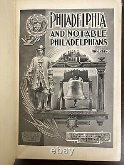 Philadelphie et les Philadelphiens Notables 1902 1ère édition Moses King 1ère impression