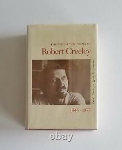 Poèmes collectés SIGNÉS 1951-1977 Robert Creeley Première édition 1982 Poésie 1ère édition reliée en dur