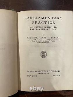 Pratique parlementaire : Une introduction au droit parlementaire Première édition 1921