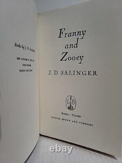 Première Édition 1ère Imprimer J. D. Salinger Franny Et Zooey Veste De Poussière