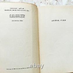 Première Édition Ferme D'animaux Par George Orwell 1946 Couverture Rigide