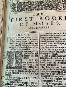 Première Édition King James Bible 1611 The Great She Bible Rare True 1st Ed