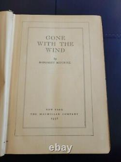 Première Édition Margaret Mitchell Gone With The Wind The Macmillan Co. 1936