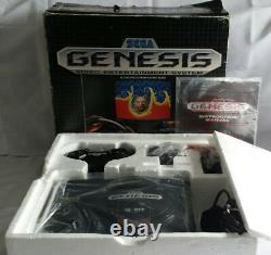 Première Édition Originale Sega Genesis Système De Jeu Vidéo Lancement Dans La Boîte Modèle Mk-1601