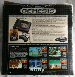 Première Édition Originale Sega Genesis Système De Jeu Vidéo Lancement Dans La Boîte Modèle Mk-1601