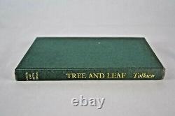 Première Édition Uk J. R. R. Tolkien Tree And Leaf Hc/dj Unwin 1964, 2e Impression