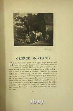 Première édition La vie de George Morland 1904 par George Dawe Livre
