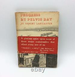 Première édition Progrès à Pelvis Bay Osbert Lancaster avec Bande de Ventre de l'Editeur