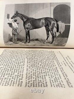 Première édition RARE de The Sporting Review Vol. 1-2, 1853 Rogerson & Tuxford.