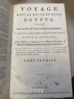 Première édition Voyage dans la Haute et Basse Égypte 1793