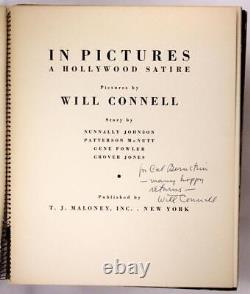 Première édition Will Connell Signée 1937 En Images Satire Hollywood Photographie