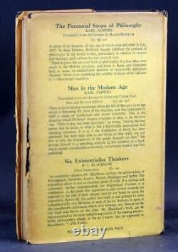 Première édition de Karl Jaspers 1953 L'Origine et le But de l'Histoire Relié avec Jaquette