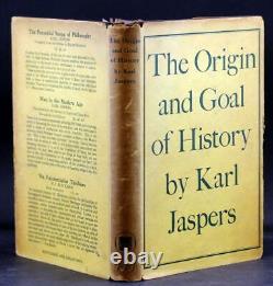 Première édition de Karl Jaspers 1953 L'Origine et le But de l'Histoire Relié avec Jaquette