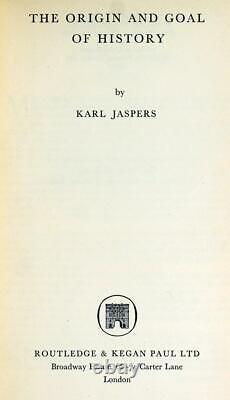 Première édition de Karl Jaspers 1953 L'Origine et le But de l'Histoire Relié avec Jaquette