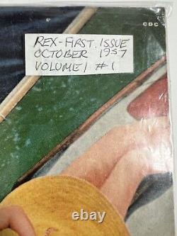 Première édition du magazine REX - Numéro 1 - Octobre 1957 - Volume 1 - Belles trouvailles vtg.