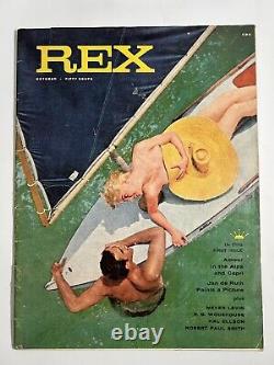 Première édition du magazine REX, numéro 1, octobre 1957, volume 1, belles trouvailles vtg.