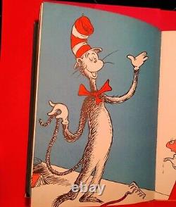 REGARDEZ! RARE 1ère édition/1er tirage propre du Dr Seuss Le Chat Chapeauté 1957 Waouh