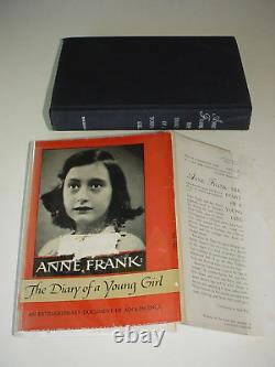 Rare 1ère édition américaine ! LE JOURNAL D'UNE JEUNE FILLE - Anne Frank