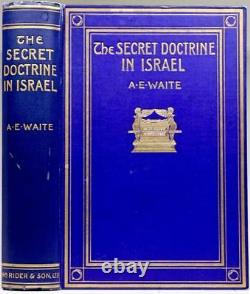 Rare 1sted 1913 Secret Doctrine En Israël Zohar Kabal Cosmologie Sciences Occultes
