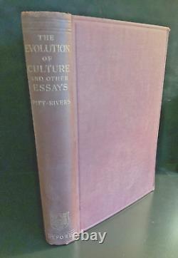 Rare! Édition de 1906 La Evolution de la Culture Pitt-Rivers - Cartes Dépliantes