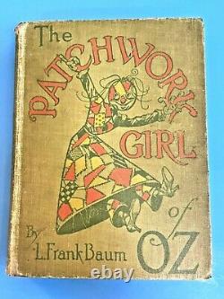 Rare The Patchwork Girl Of Oz Par L. Frank Baum 1913 Première Édition Première Édition