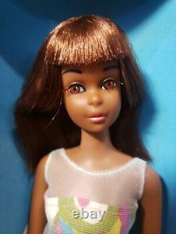 Rare Vintage Black Francie Tnt Barbie Doll 1967 1ère Édition Original Box Mattel