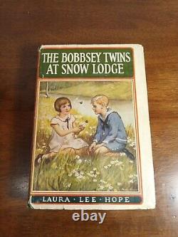 Rare Vintage Les jumeaux Bobbsey au chalet de neige 1ère édition 1913 Laura Lee Hope