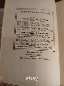 Rare Vintage Les jumeaux Bobbsey au chalet de neige 1ère édition 1913 Laura Lee Hope