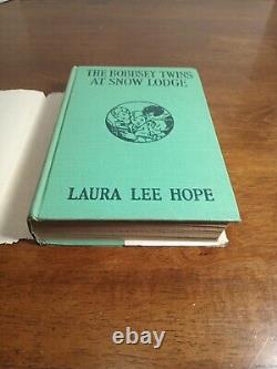 Rare Vintage Les jumeaux Bobbsey au chalet de neige 1ère édition 1913 Laura Lee Hope