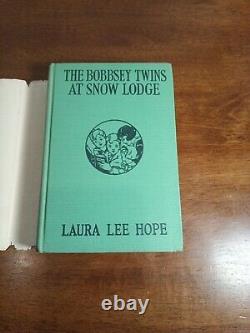 Rare Vintage Les jumeaux Bobbsey au chalet de neige 1ère édition 1913 Laura Lee Hope