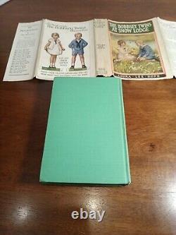 Rare Vintage Les jumeaux Bobbsey au chalet de neige 1ère édition 1913 Laura Lee Hope