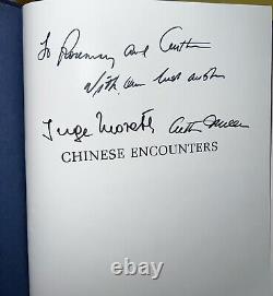 Rencontres chinoises signées en double par Morath-Miller en 1979, livre relié avec jaquette, première édition