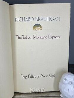Richard Brautigan Signé Première Édition Limitée 300 Seulement Tokyo-montana Express