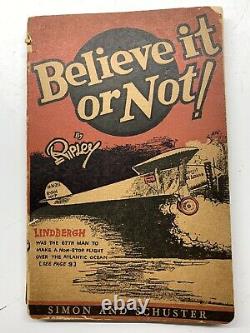 Ripley's Believe It Or Not, Signé Par L'auteur Première Édition 1929
