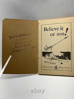 Ripley's Believe It Or Not, Signé Par L'auteur Première Édition 1929