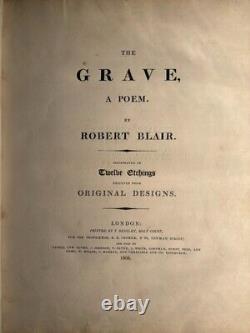 Robert Blair Le Tombeau WILLIAM BLAKE GRAVURES 1808 Première Édition