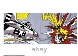 Roy Lichtenstein'whaam!' 1986 Affiche D'exposition Originale Taille De L'ensemble D'impression 32x24in