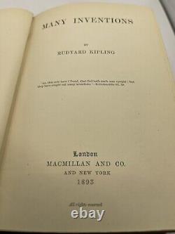 Rudyard Kipling BEAUCOUP D'INVENTIONS Première édition