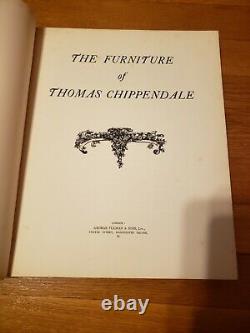 Scarce The Furniture Of Thomas Chippendale Ca 1920 London Edition