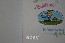 Seriez-vous Plutôt Un Bullfrog 1975 Première Édition 1ère Dr Seuss Theo Lesieg Rare