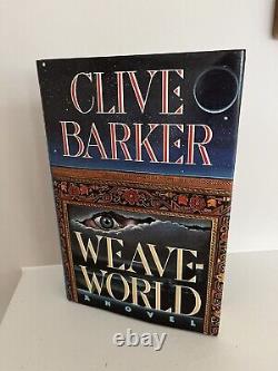 Signé Clive Barker Weaveworld Hbdj 1987 1ère Édition 1ère Édition Horror Roman D'imprimerie