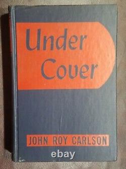 Sous Couverture Par John Roy Carlson 1943 Hcdj Première Édition 1ère Imprimer Vvg Condition
