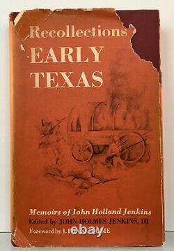 Souvenirs du début du Texas John Holland Jenkins Dobie Première édition