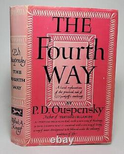 The Fourth Way P. D. Ouspensky 1957 True Première Édition Première Impression Hc$6,50 Dj
