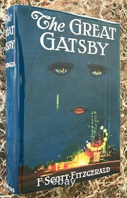 The Great Gatsby, True First Edition, 1925, Par F. Scott Fitzgerald 1ère/1ère