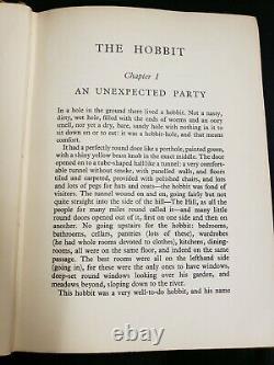 The Hobbit J. R. R. Tolkien Houghton Mifflin 1938 Première Édition Am, Deuxième État